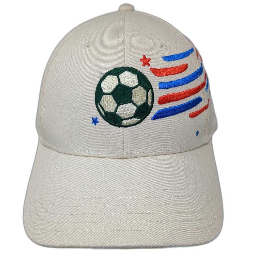 Chobani Baseball Cap Beige One Size USA Soccer Feed the Dream Strapback Hat